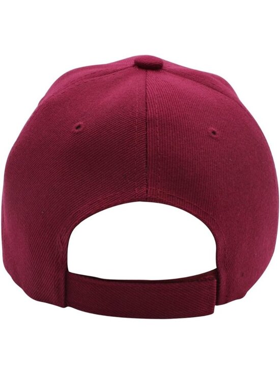 Unisex Burgundy Classic Adjustable Plain Hat Hand Wash Imported Baseball Cap